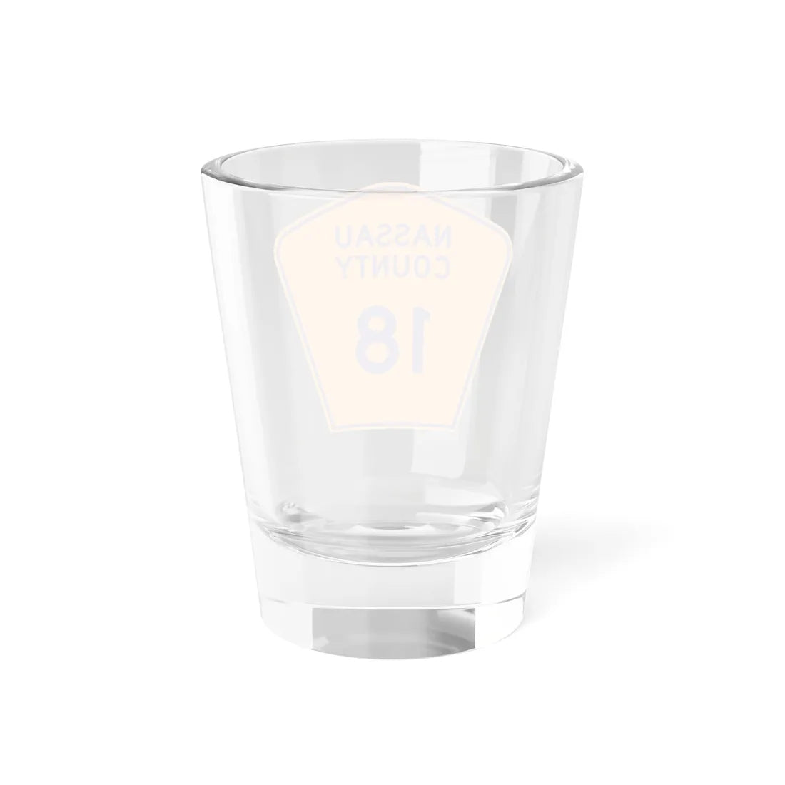 Nassau County 18 NY (New York) (Road Sign) Shot Glass 1.5oz - Go Mug Yourself