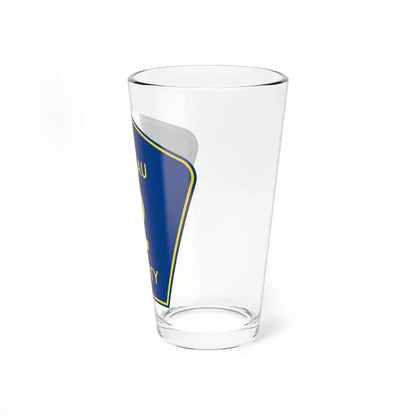 Nassau County 2 (Florida) (Road Sign) Pint Glass 16oz - Go Mug Yourself
