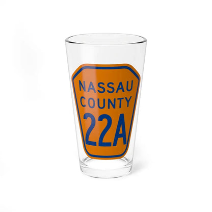 Nassau County 22A NY (New York) (Road Sign) Pint Glass 16oz 16oz - Go Mug Yourself