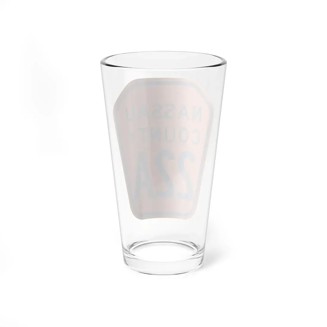 Nassau County 22A NY (New York) (Road Sign) Pint Glass 16oz - Go Mug Yourself