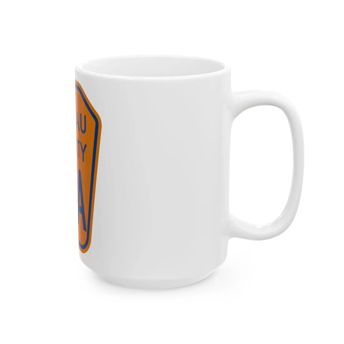 Nassau County 22A NY (New York) (Road Sign) White Coffee Mug - Go Mug Yourself