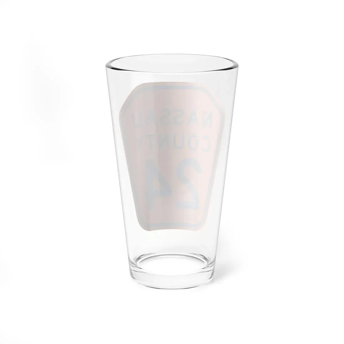 Nassau County 24 NY (New York) (Road Sign) Pint Glass 16oz - Go Mug Yourself