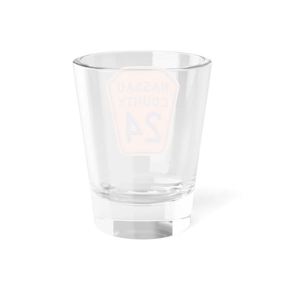 Nassau County 24 NY (New York) (Road Sign) Shot Glass 1.5oz - Go Mug Yourself