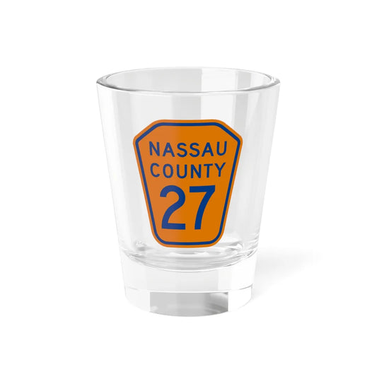 Nassau County 27 NY (New York) (Road Sign) Shot Glass 1.5oz 1.5oz - Go Mug Yourself