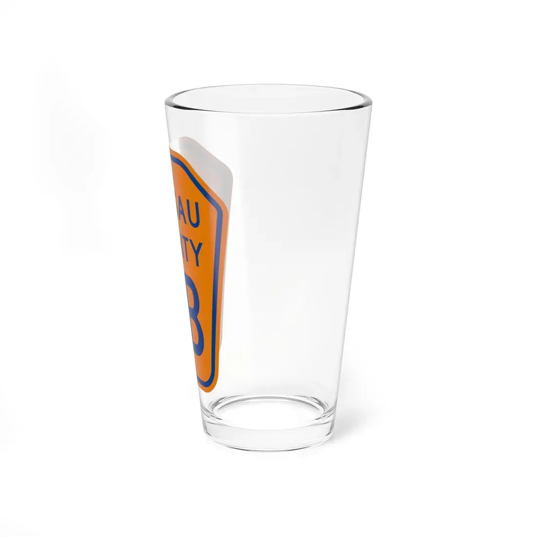 Nassau County 7B NY (New York) (Road Sign) Pint Glass 16oz - Go Mug Yourself