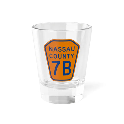 Nassau County 7B NY (New York) (Road Sign) Shot Glass 1.5oz 1.5oz - Go Mug Yourself