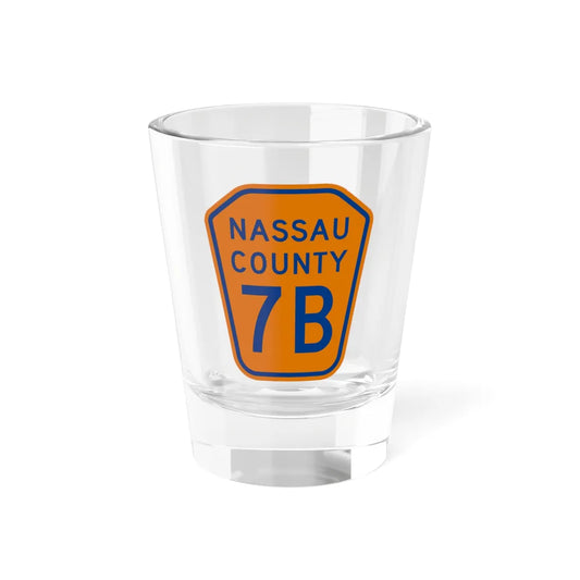 Nassau County 7B NY (New York) (Road Sign) Shot Glass 1.5oz 1.5oz - Go Mug Yourself