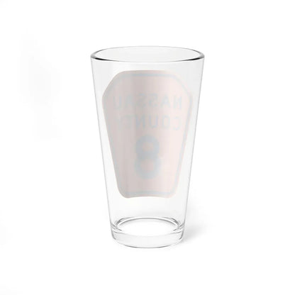 Nassau County 8 NY (New York) (Road Sign) Pint Glass 16oz - Go Mug Yourself
