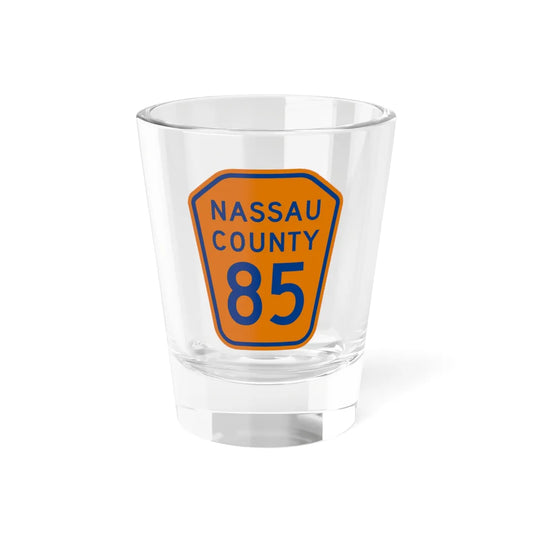 Nassau County 85 NY (New York) (Road Sign) Shot Glass 1.5oz 1.5oz - Go Mug Yourself