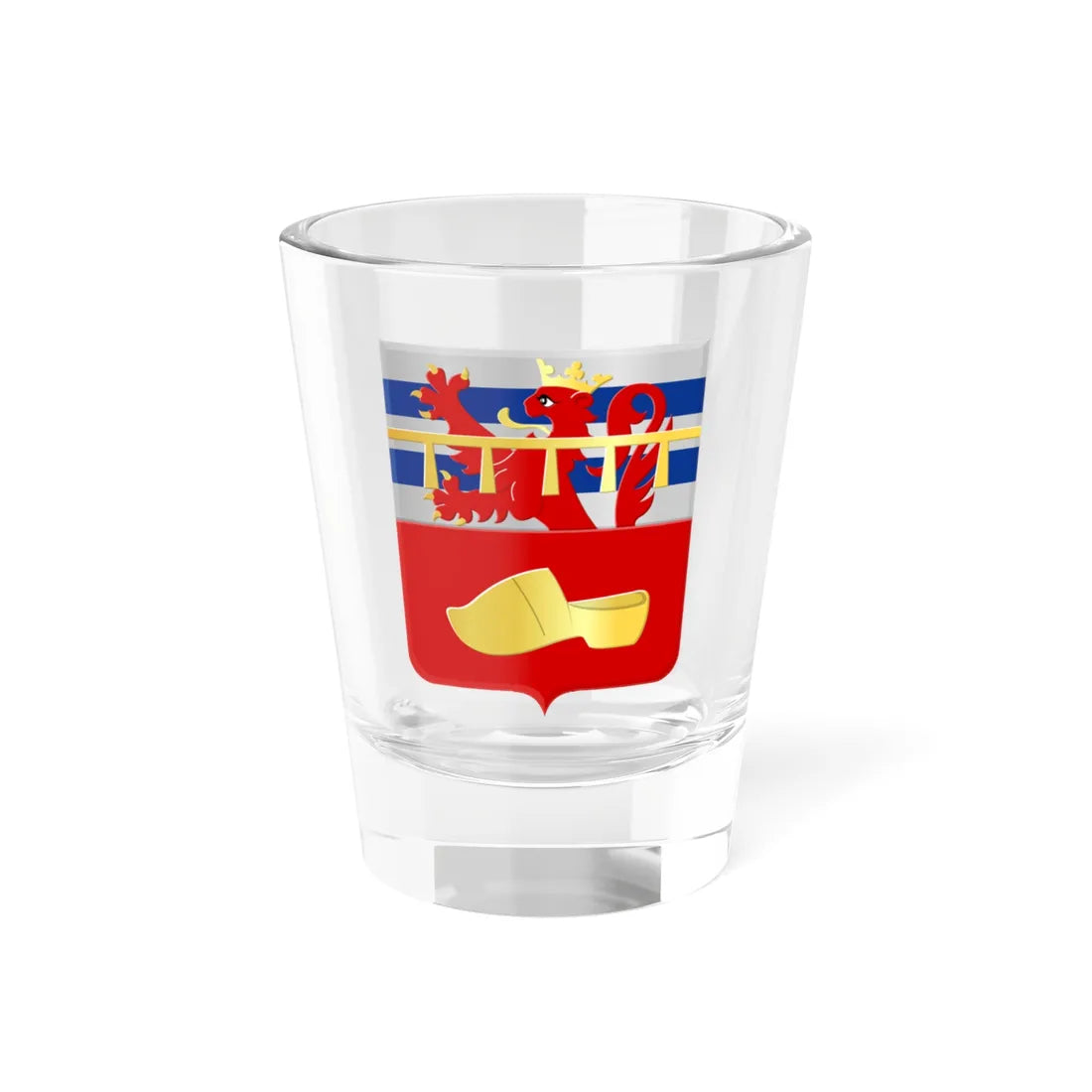Nassogne wapen (Belgium) (Coat of Arms) Shot Glass 1.5oz 1.5oz - Go Mug Yourself