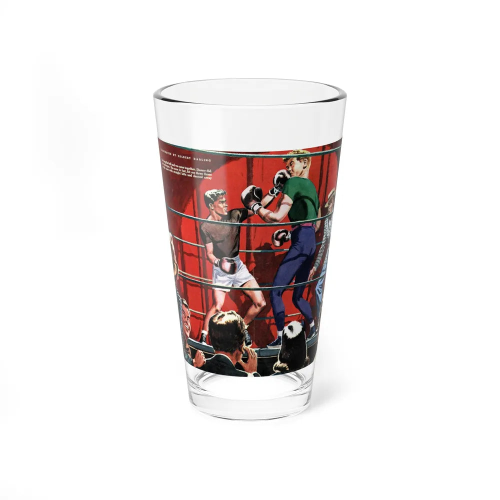 Nat & Dan Duke It Out, 1947 (Magazine Illustration) Pint Glass 16oz-16oz-Go Mug Yourself