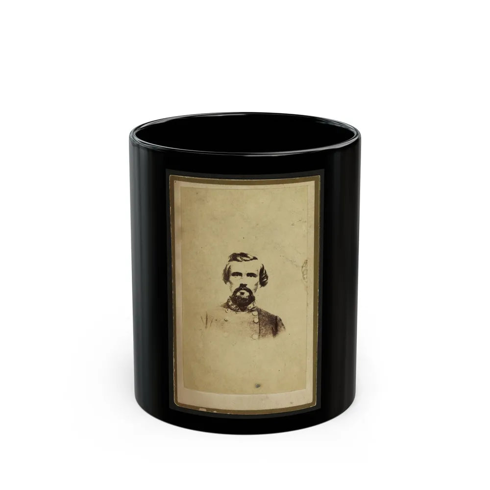 Nathan Bedford Forrest, Csa General, Half-Length Portrait, Facing Front (U.S. Civil War) Black Coffee Mug-11oz-Go Mug Yourself