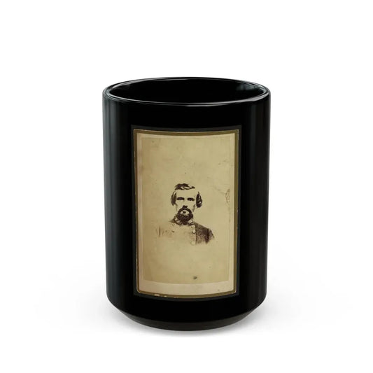 Nathan Bedford Forrest, Csa General, Half-Length Portrait, Facing Front (U.S. Civil War) Black Coffee Mug 15oz - Go Mug Yourself