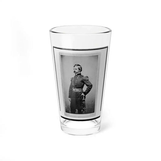 Nathaniel P. Banks, Three-Quarter Length Portrait, Wearing Military Uniform, Standing, With Left Hand On Sword, Facing Left (U.S. Civil War) Pint Glass 16oz 16oz - Go Mug Yourself