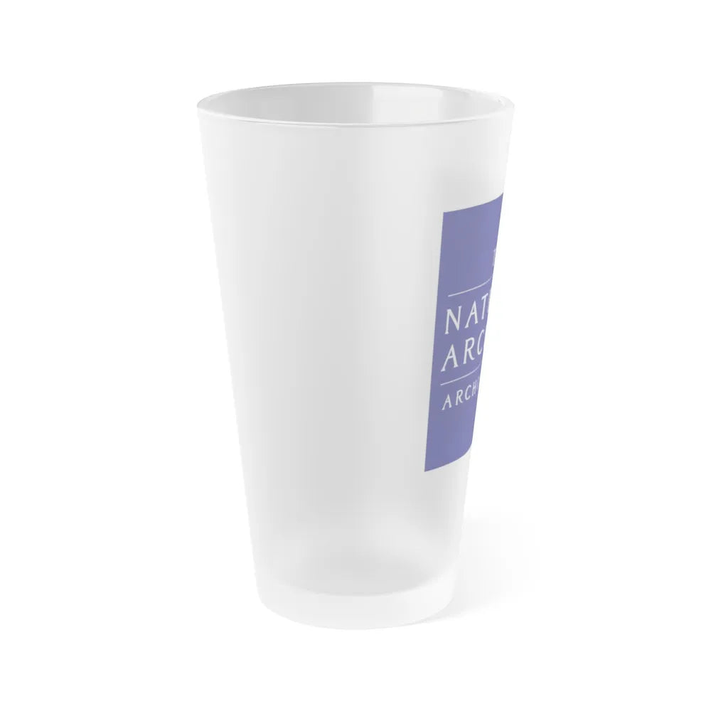 National Archives - Frosted Pint Glass 16oz-Go Mug Yourself