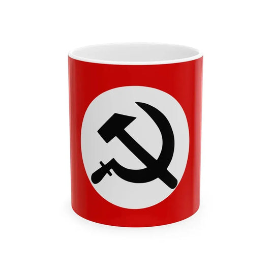 National Bolshevik Party flag (Moldova) White Coffee Mug 11oz - Go Mug Yourself