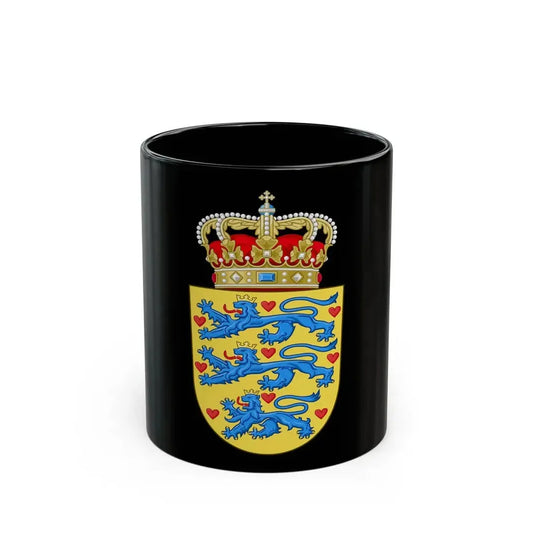 National Coat of arms of Denmark - Black Coffee Mug 11oz - Go Mug Yourself