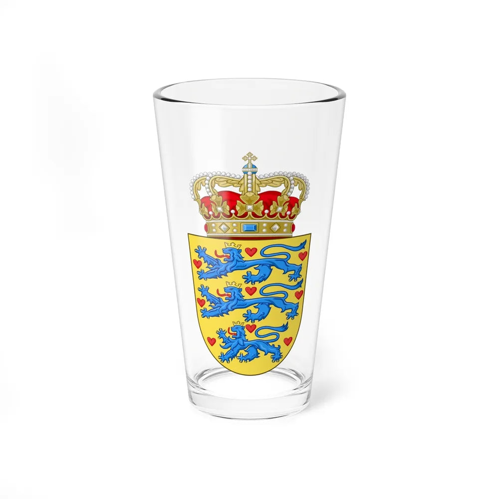 National Coat of arms of Denmark - Pint Glass 16oz-16oz-Go Mug Yourself