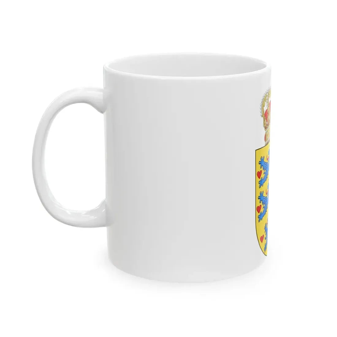 National Coat of arms of Denmark - White Coffee Mug - Go Mug Yourself