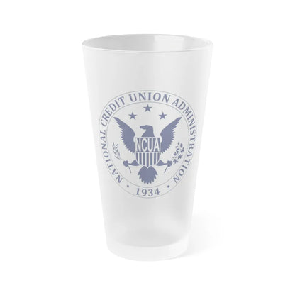 National Credit Union Administration - Frosted Pint Glass 16oz-16oz-Frosted-Go Mug Yourself