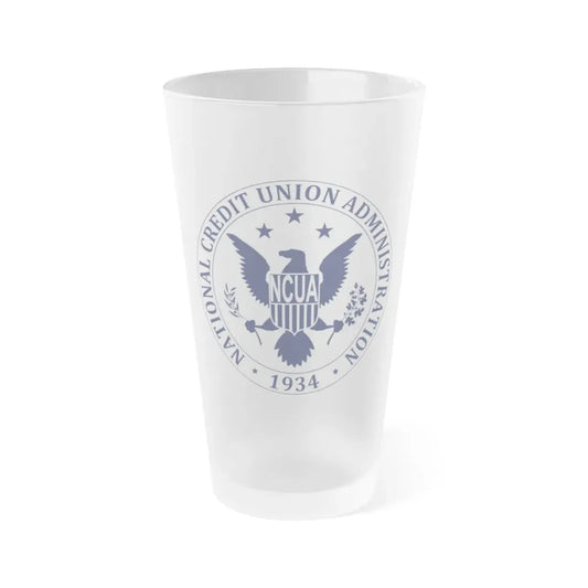 National Credit Union Administration - Frosted Pint Glass 16oz 16oz Frosted - Go Mug Yourself