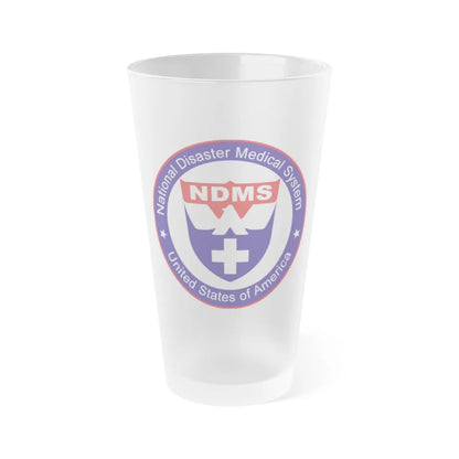 National Disaster Medical System - Frosted Pint Glass 16oz-16oz-Frosted-Go Mug Yourself