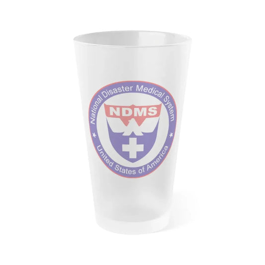 National Disaster Medical System - Frosted Pint Glass 16oz 16oz Frosted - Go Mug Yourself