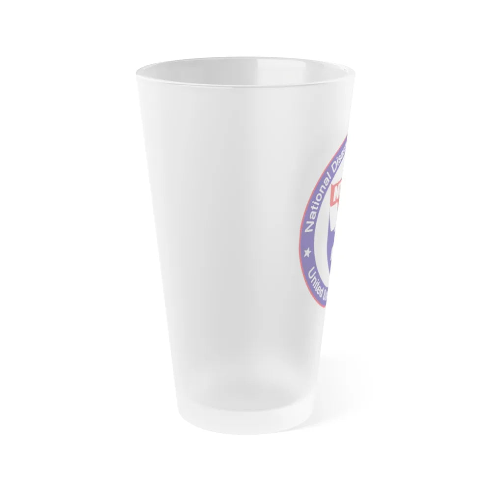 National Disaster Medical System - Frosted Pint Glass 16oz-Go Mug Yourself