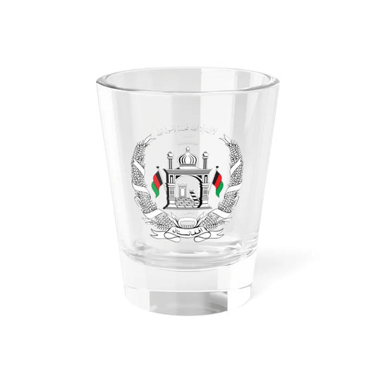 National Emblem of Afghanistan 001 (Afghanistan) (Coat of Arms) Shot Glass 1.5oz 1.5oz - Go Mug Yourself