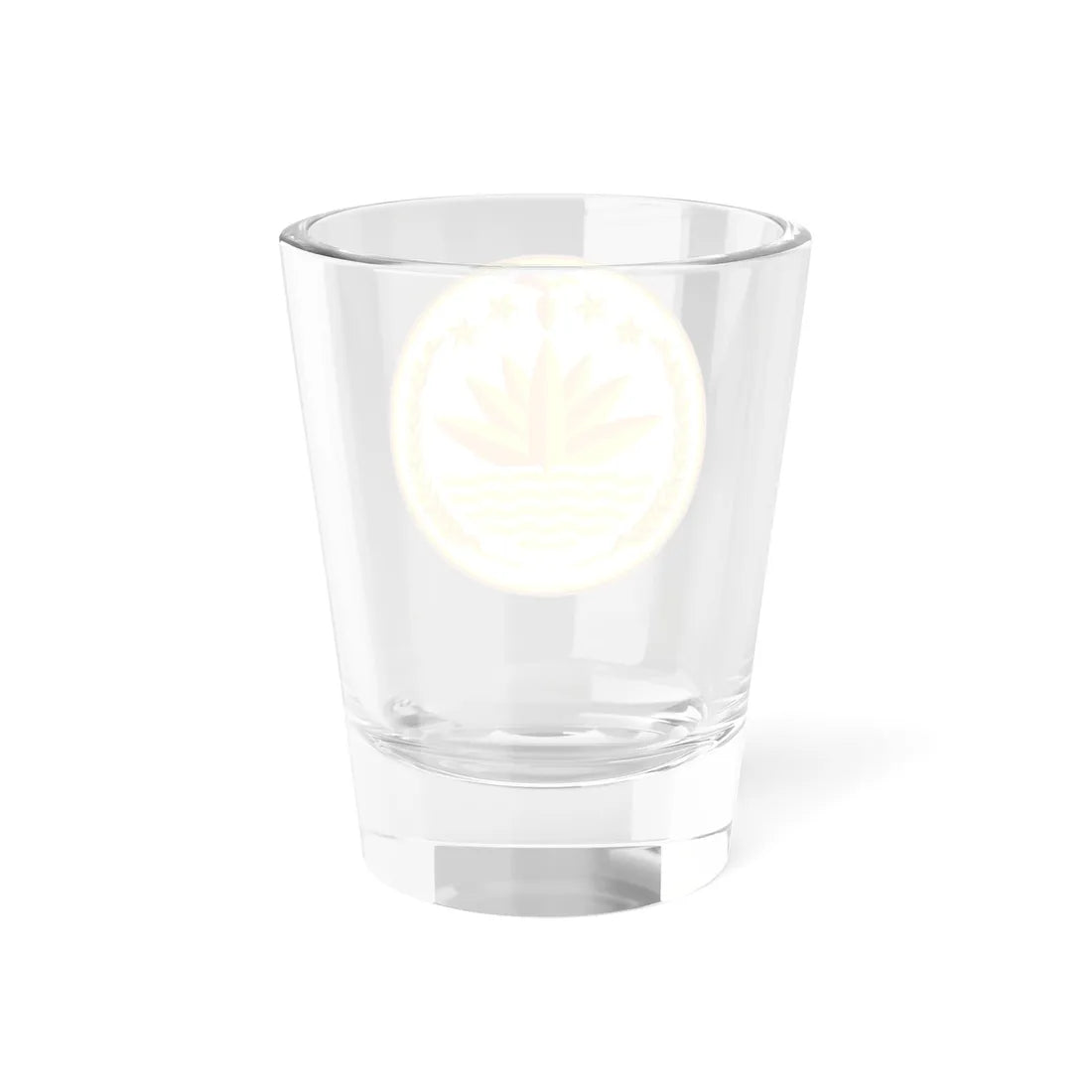 National emblem of Bangladesh (Bangladesh) (Coat of Arms) Shot Glass 1.5oz - Go Mug Yourself