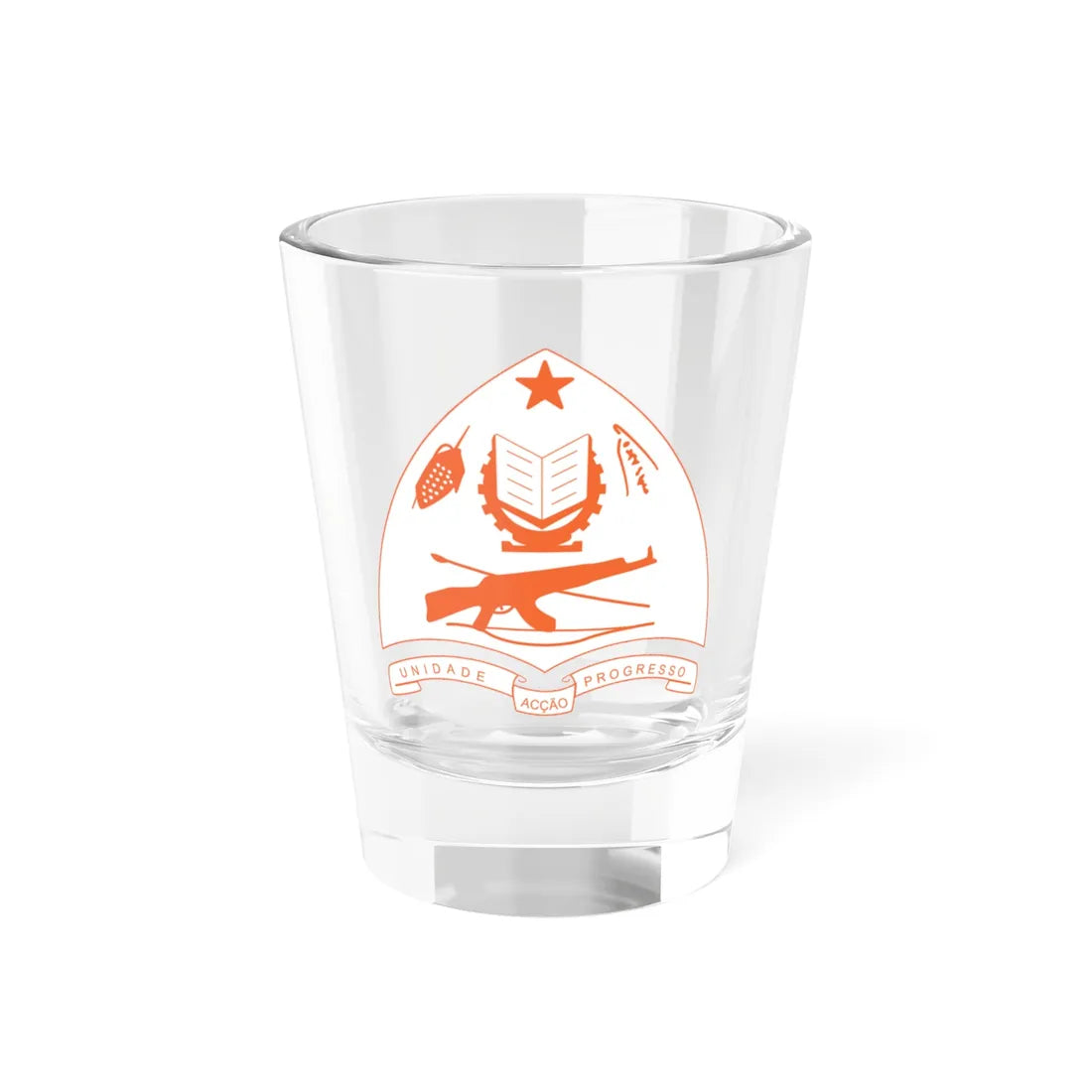 National emblem of East Timor 1975 (Coat of Arms) Shot Glass 1.5oz 1.5oz - Go Mug Yourself