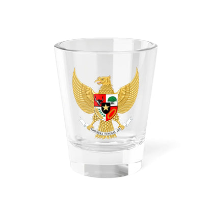 National emblem of Indonesia Garuda Pancasila (Indonesia) (Coat of Arms) Shot Glass 1.5oz 1.5oz - Go Mug Yourself
