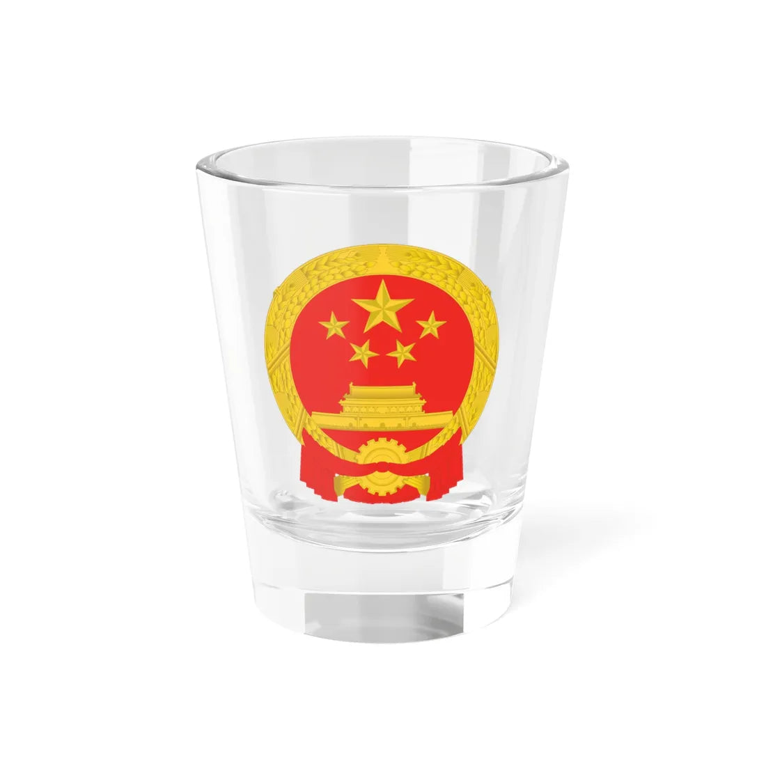 National Emblem of the Peoples Republic of China 2 (China) (Coat of Arms) Shot Glass 1.5oz 1.5oz - Go Mug Yourself