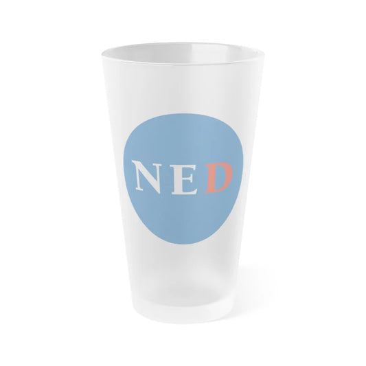 National Endowment for Democracy - Frosted Pint Glass 16oz-16oz-Frosted-Go Mug Yourself