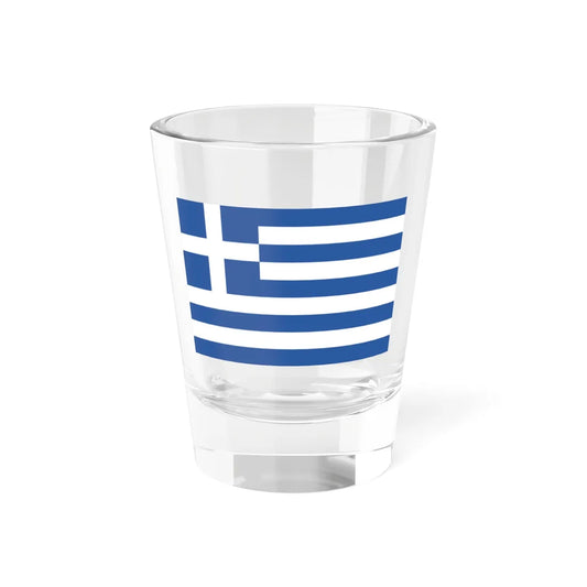 National Ensign of Greece 1828-1832 (Greece) Shot Glass 1.5oz 1.5oz - Go Mug Yourself