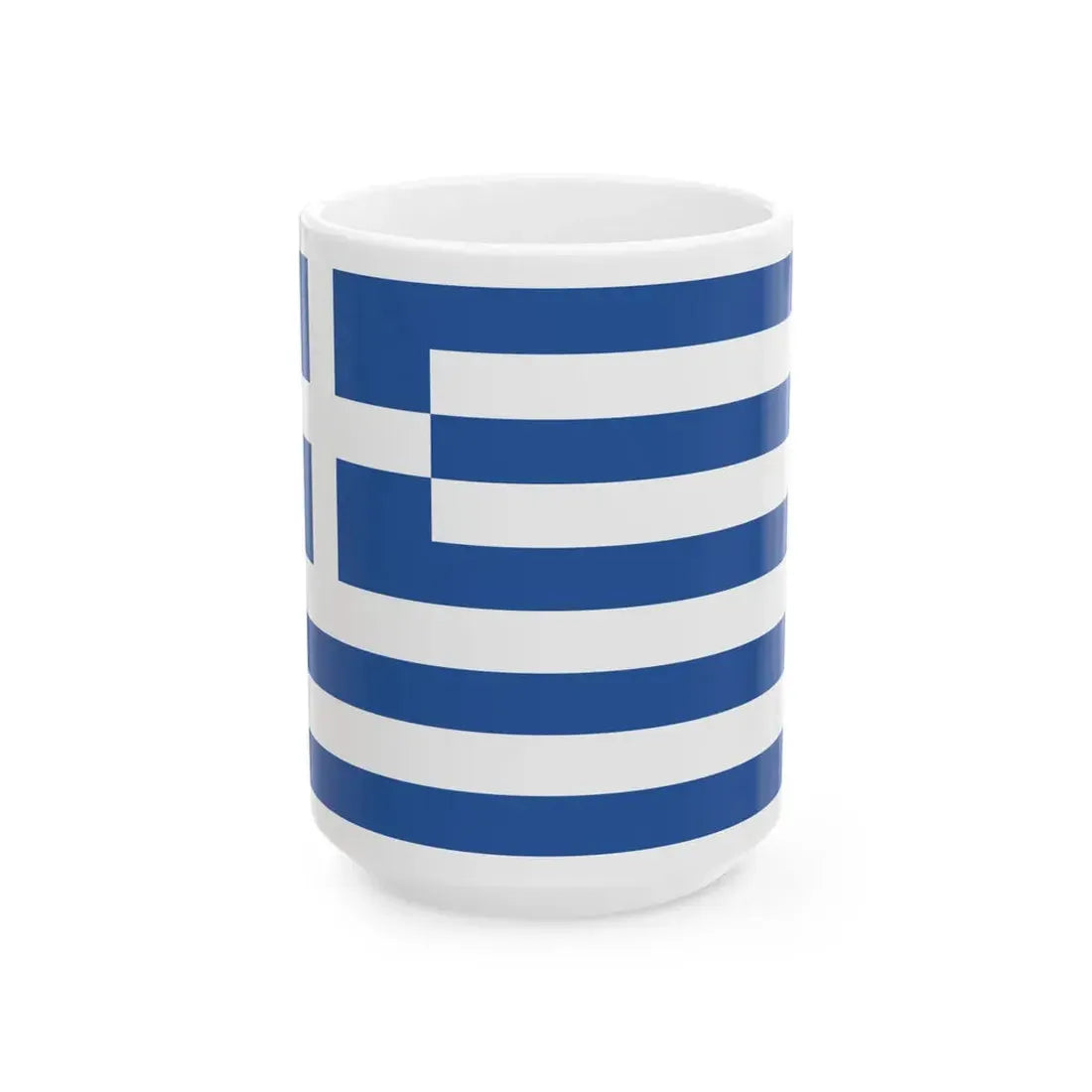 National Ensign of Greece 1828-1832 (Greece) White Coffee Mug 15oz - Go Mug Yourself