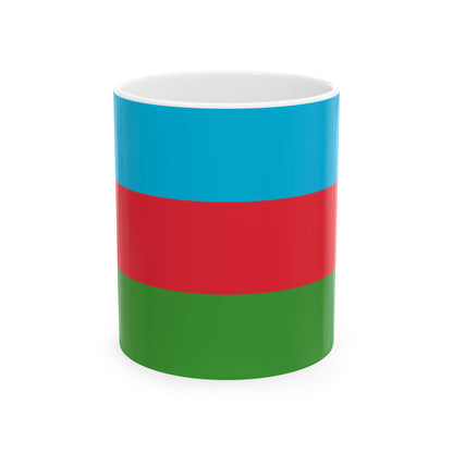National flag of Azerbaijan (Azerbaijan) White Coffee Mug-11oz-Go Mug Yourself