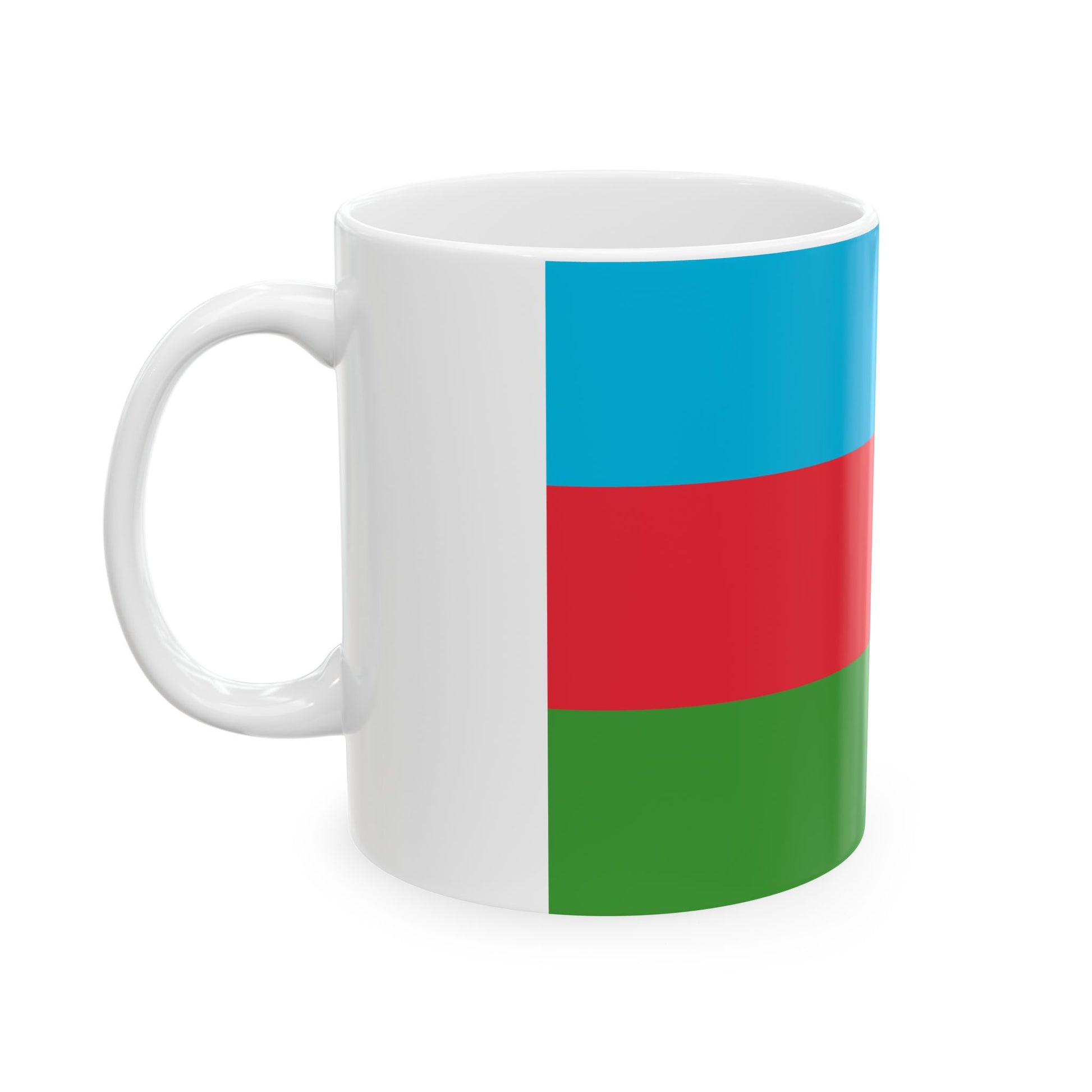 National flag of Azerbaijan (Azerbaijan) White Coffee Mug-Go Mug Yourself