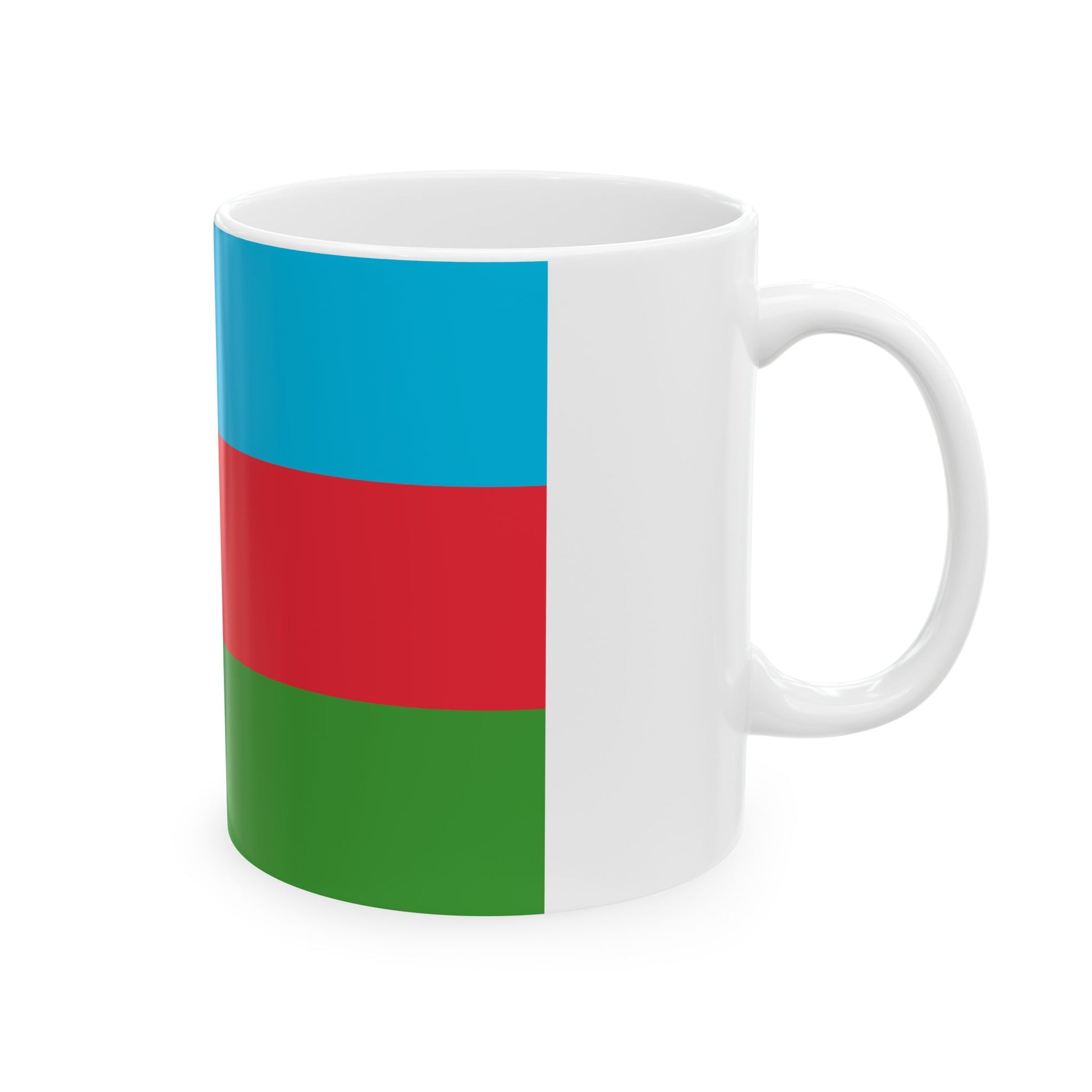National flag of Azerbaijan (Azerbaijan) White Coffee Mug-Go Mug Yourself