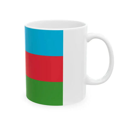 National flag of Azerbaijan (Azerbaijan) White Coffee Mug - Go Mug Yourself