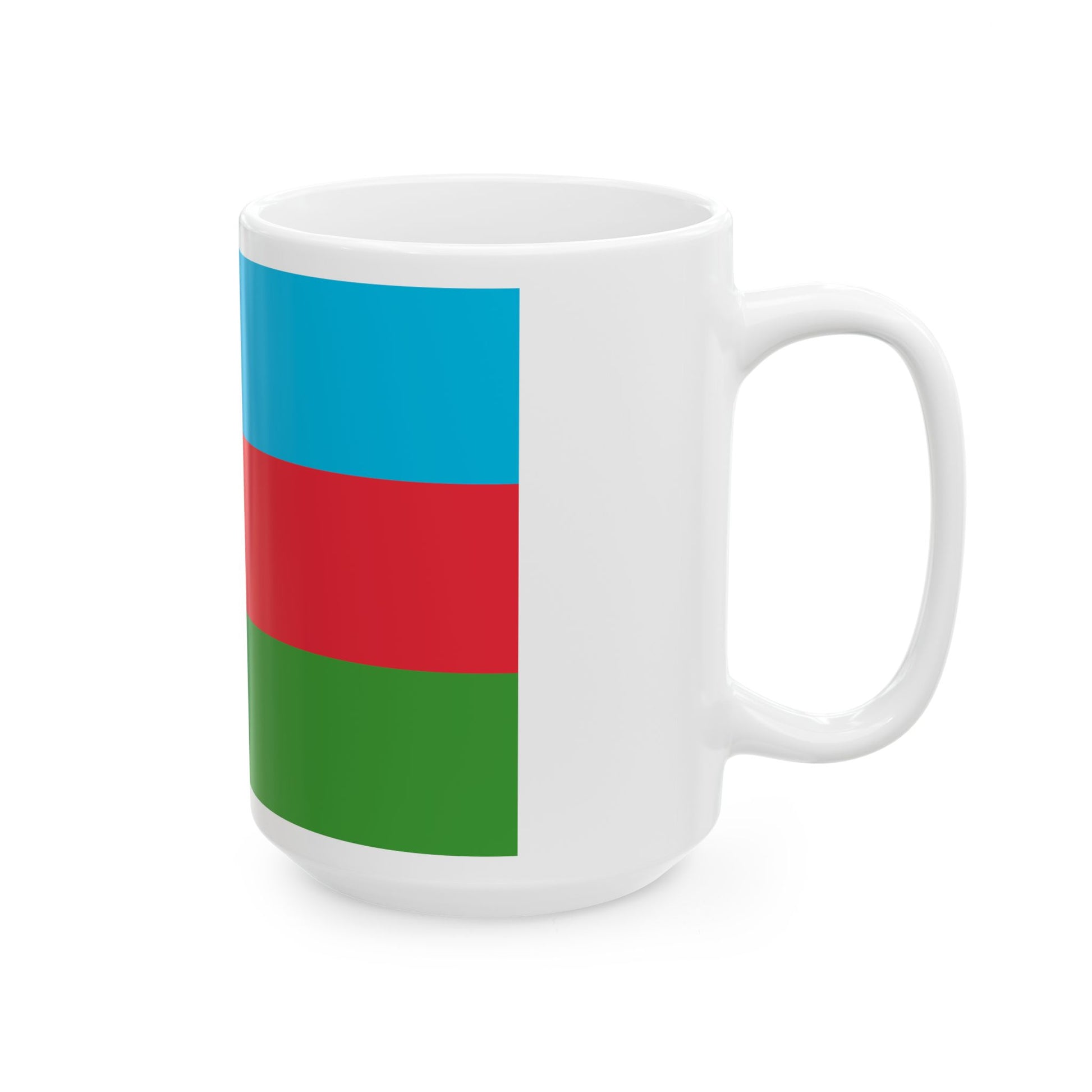 National flag of Azerbaijan (Azerbaijan) White Coffee Mug-Go Mug Yourself