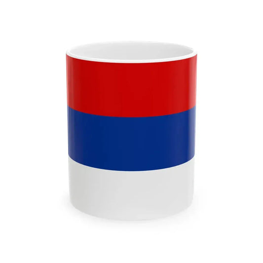 National Flag of Serbia (Serbia) White Coffee Mug 11oz - Go Mug Yourself
