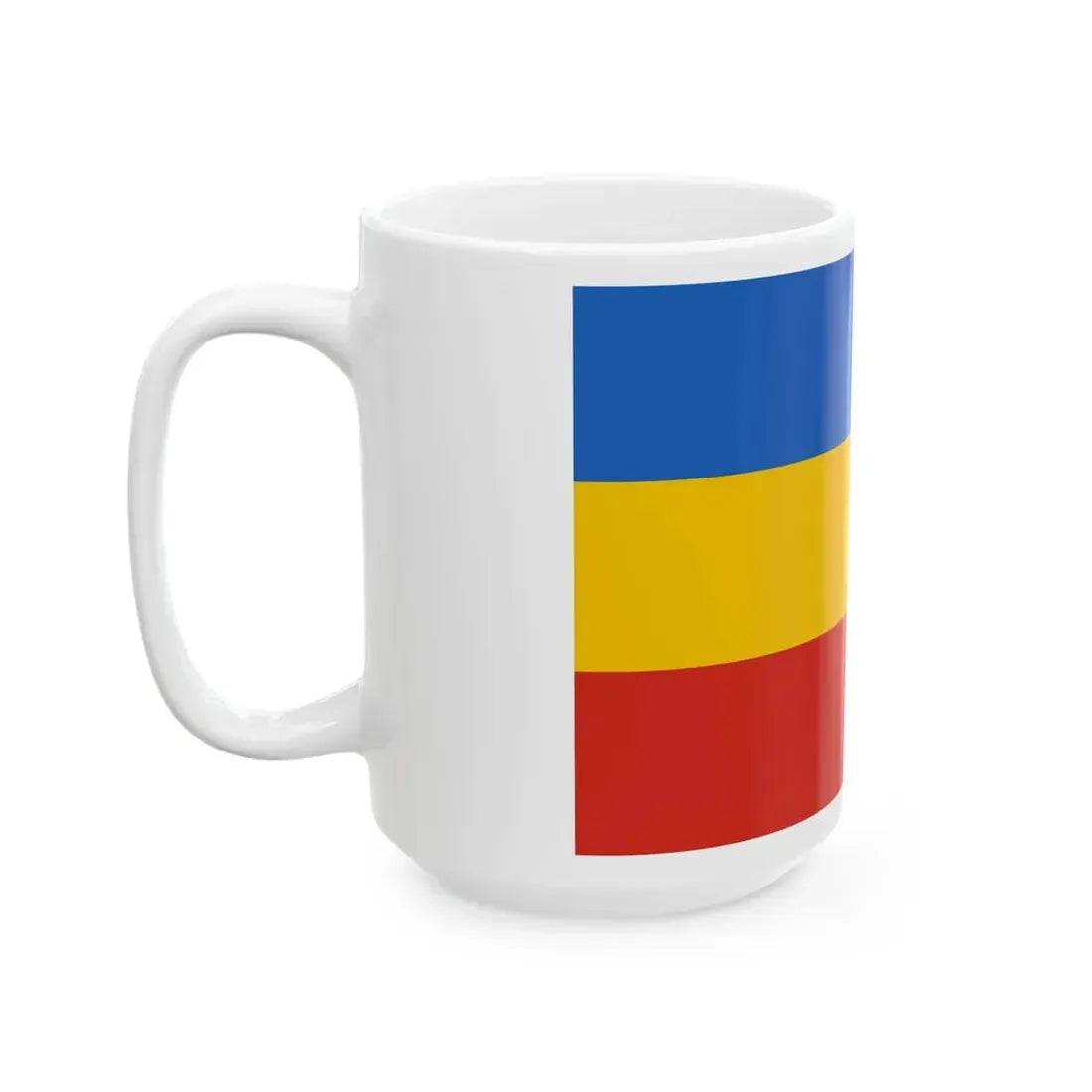 National flag of the Moldavian Democratic Republic (Moldova) White Coffee Mug - Go Mug Yourself