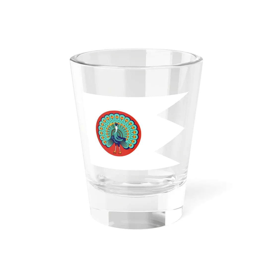 National flag of Third Burmese Empire Konbaung Dynasty (Myanmar) Shot Glass 1.5oz 1.5oz - Go Mug Yourself
