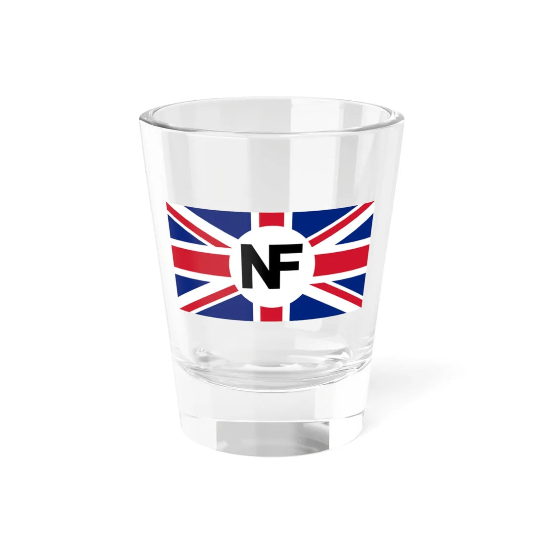 National Front flag Union Jack Variant (United Kingdom) Shot Glass 1.5oz 1.5oz - Go Mug Yourself
