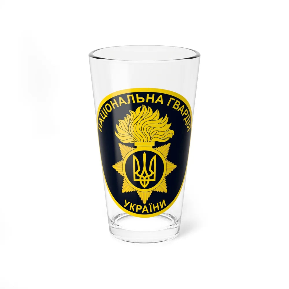 National Guard of Ukraine v3 (Ukraine) Pint Glass 16oz-16oz-Go Mug Yourself