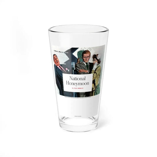 National Honeymoon, Collier's, March 4, 1950 (Magazine Illustration) Pint Glass 16oz 16oz - Go Mug Yourself