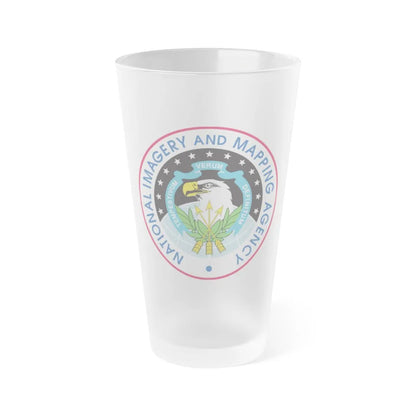 National Imagery and Mapping Agency NIMA - Frosted Pint Glass 16oz-16oz-Frosted-Go Mug Yourself