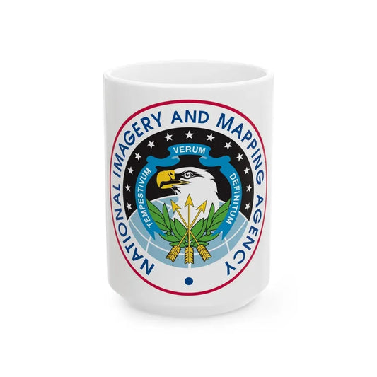 National Imagery and Mapping Agency NIMA - White Coffee Mug 15oz - Go Mug Yourself