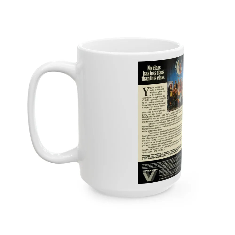 NATIONAL LAMPOONS CLASS REUNION (VHS COVER) - White Coffee Mug-Go Mug Yourself